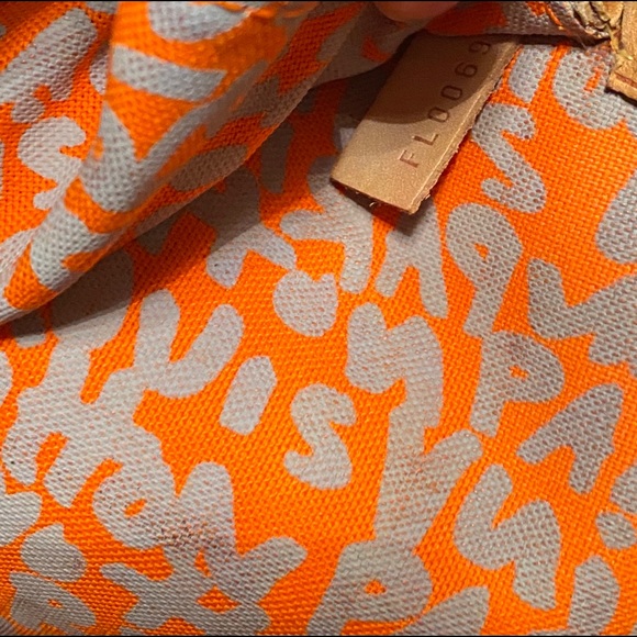 EUC❤️Louis Vuitton Orange Graffiti NF Gm - Picture 14 of 16
